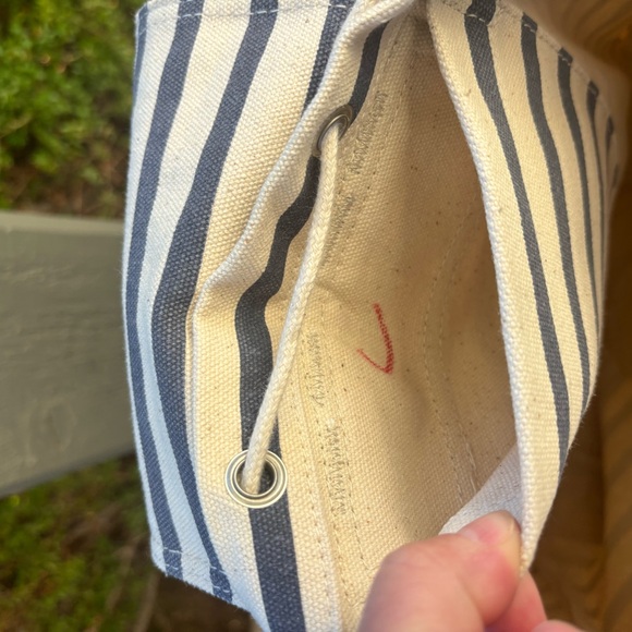 BAGGU Striped Canvas Backpack - Picture 8 of 8